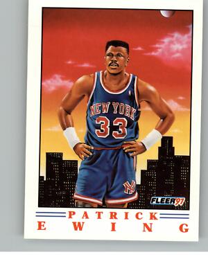 1991 Fleer Patrick Ewing 4    New York Knicks