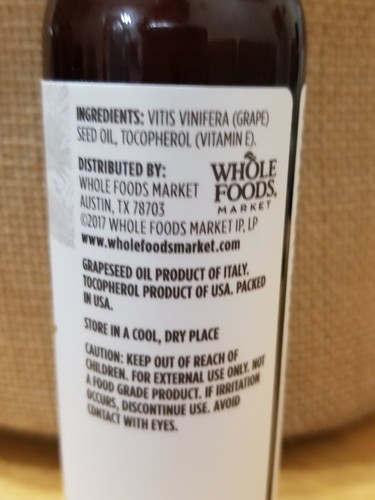 Grapeseed Oil 4oz 100% natural for skin hair care holistic healthy lifestyle