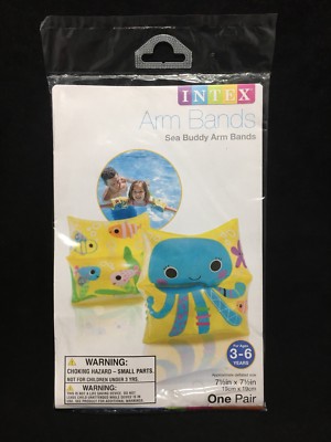 Swim Arm Bands Octopus Fish Intex Age 3-6 Years Inflatable 