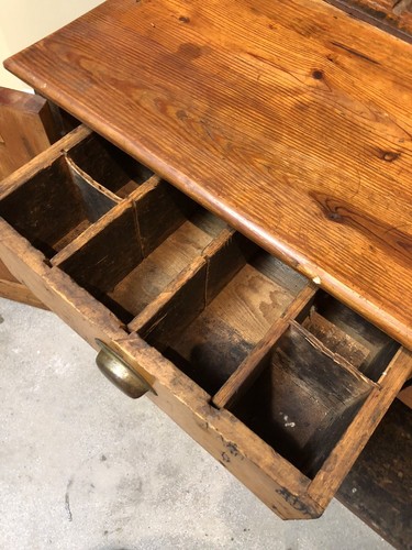 Antique Vintage Yellow Pine Sideboard Pantry Cabinet Handmade