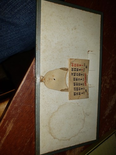 1961 SCOTTS SERVICE CENTER GAS  THERMOMETER/ CALENDAR RARE