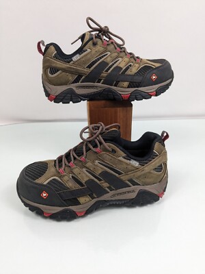 Merrell Work Moab 2 Vent Waterproof Comp Toe Boulder Womens Shoes J15774 SZ 8.5M