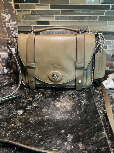 COACH Vintage Bleecker Mini Brooklyn Messenger Bag Leather COACH Vintage Bleecker Mini Brooklyn Messenger Bag Leather