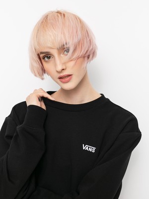 

Черно-белая женская спортивная толстовка с круглым вырезом Vans Flying V с круглым вырезом, Черный, Vans Flying V Crewneck