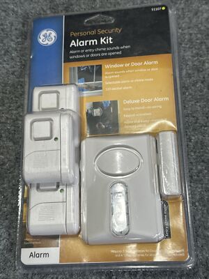 GE Personal Security Alarm Kit #51107 - Window or Door Alarm - New in Package