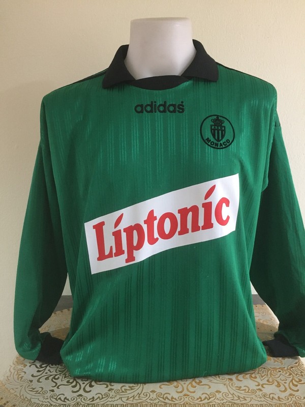 Maillot As Monaco Barthez Ligue Des Champions Saison 1995-1996.