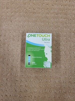 NEW One Touch Ultra Blue Diabetic Test Strips 100 Count Exp 03-31-24 NIB