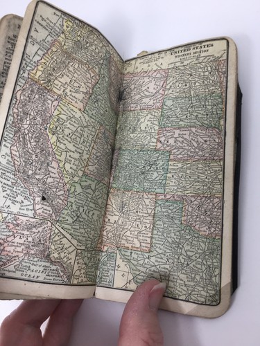 1916 Pocket Map Booklet London Insurance Co 1913 Maps US & Foreign Antique