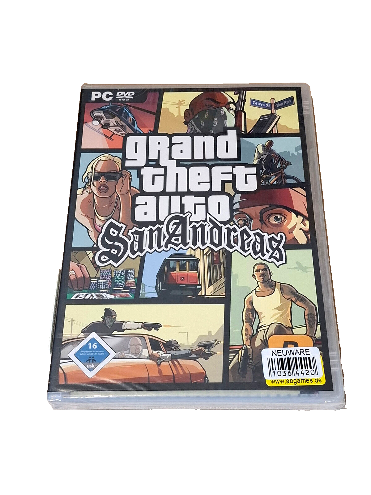 GTA / Grand Theft Auto: San Andreas PC DVD Game (NEW in Foil