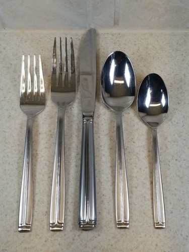 Meridian Frost Pattern 5 Piece Place Setting