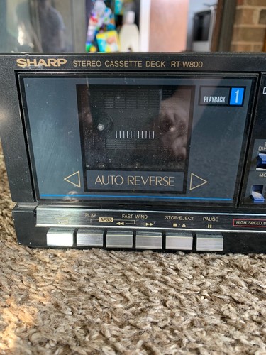 Sharp RT-W800 Dual Stereo Cassette Deck Player