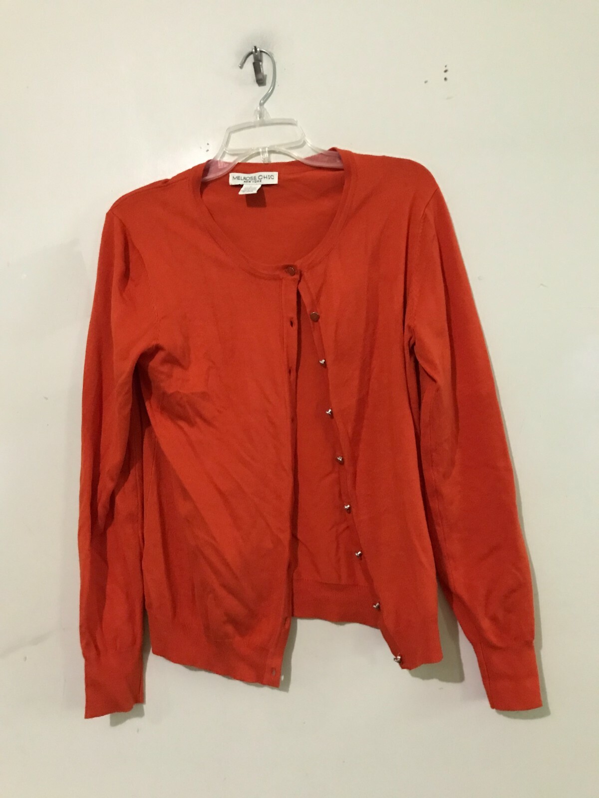 Melrose Chic New York Size L Cardigan Sweater Women Stylish