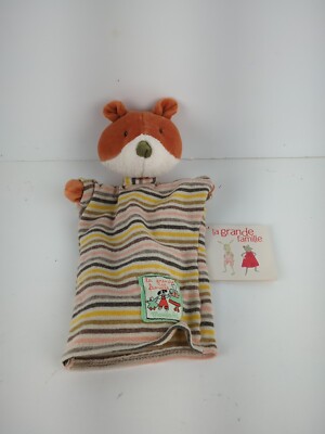 Moulin Roty La Grande Famille Hand Puppet Fox 632190 Soft NWT 