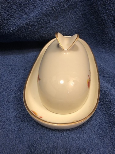 Hall Jewel Autumn Leaf ‘Wings’, 'Butterfly', 'Quarter-Pounder' Butter Dish