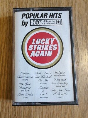 VERY RARE POPULAR HITS LUCKY STRIKES AGAIN CASSETTE TAPE CT16806 CBS RECORDS USA