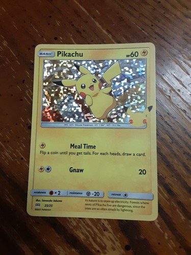 McDonald’s Pokémon Promo Cards Pokemon 25th Anniversary - McDonalds NON-Holo FULL SET of