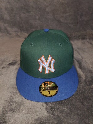 NEW ERA 59 FIFTY NEW YORK YANKEES ENCHANTED FOREST GREEN MEN FITTED HAT SZ 7 NEW