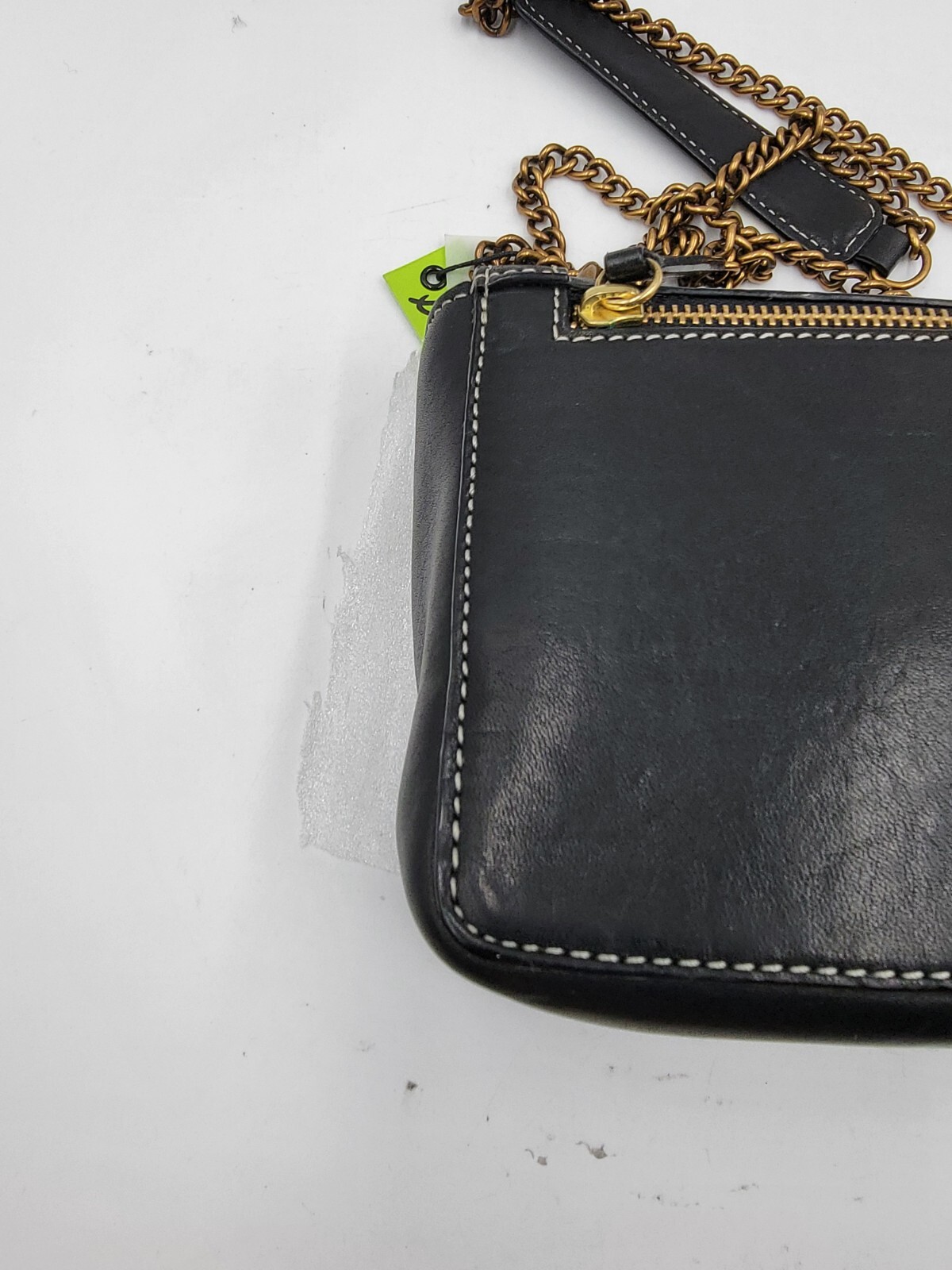 Sam Edelman Dallie Flap Crossbody Bag Women's Black Chain Strap Back Zipper - Picture 10 of 15