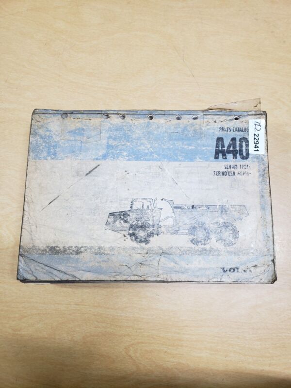 Volvo A40 Articulated Dump Truck Parts Catalog