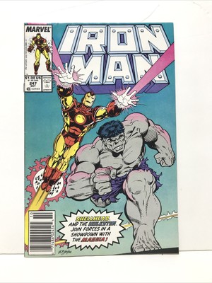 Iron Man #247 MARVEL Comics 1989 Newsstand Hulk Appearance Cover NM- 9.2