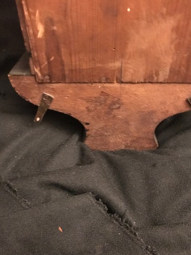 Antique German Junghans Keyhole Wall Clock Circa 1900 Black Skeleton Steampunk