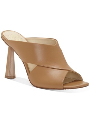 

Женские коричневые кожаные шлепанцы VINCE CAMUTO с вырезами Averessa 5,5 м, Коричневый, VC-AVERESSA