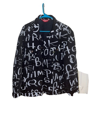 SUPREME Black Ark Denim Jacket Size L