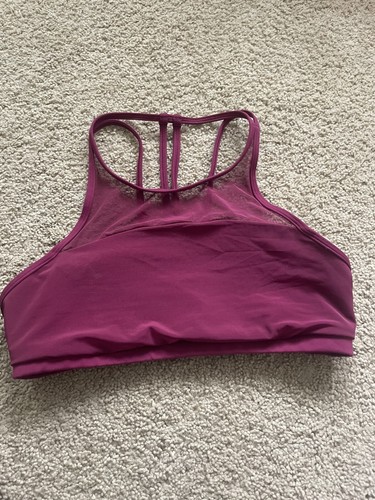 Lululemon Get Set Bra Mesh Sports Bra Size 6, Excellent