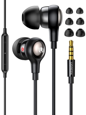 Ugreen Earphones, Wired With Microphone, 3.5Mm Earphones, 4 Pole Wired Ea No.90