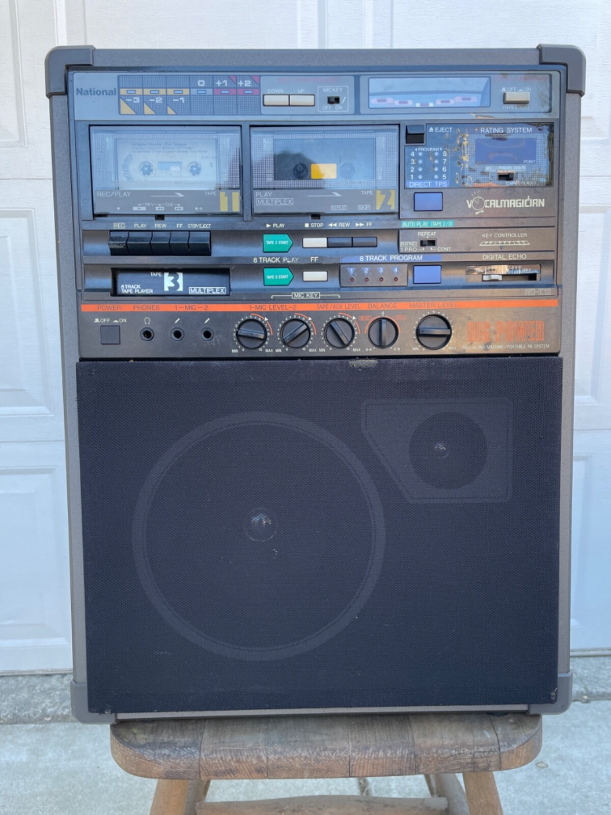 National (Panasonic) RQ-K12Karaoke Machine Cassette & 8