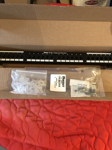 Panduit NK5EPPG24Y 5E 24-Port Flat Punchdown Patch Panel