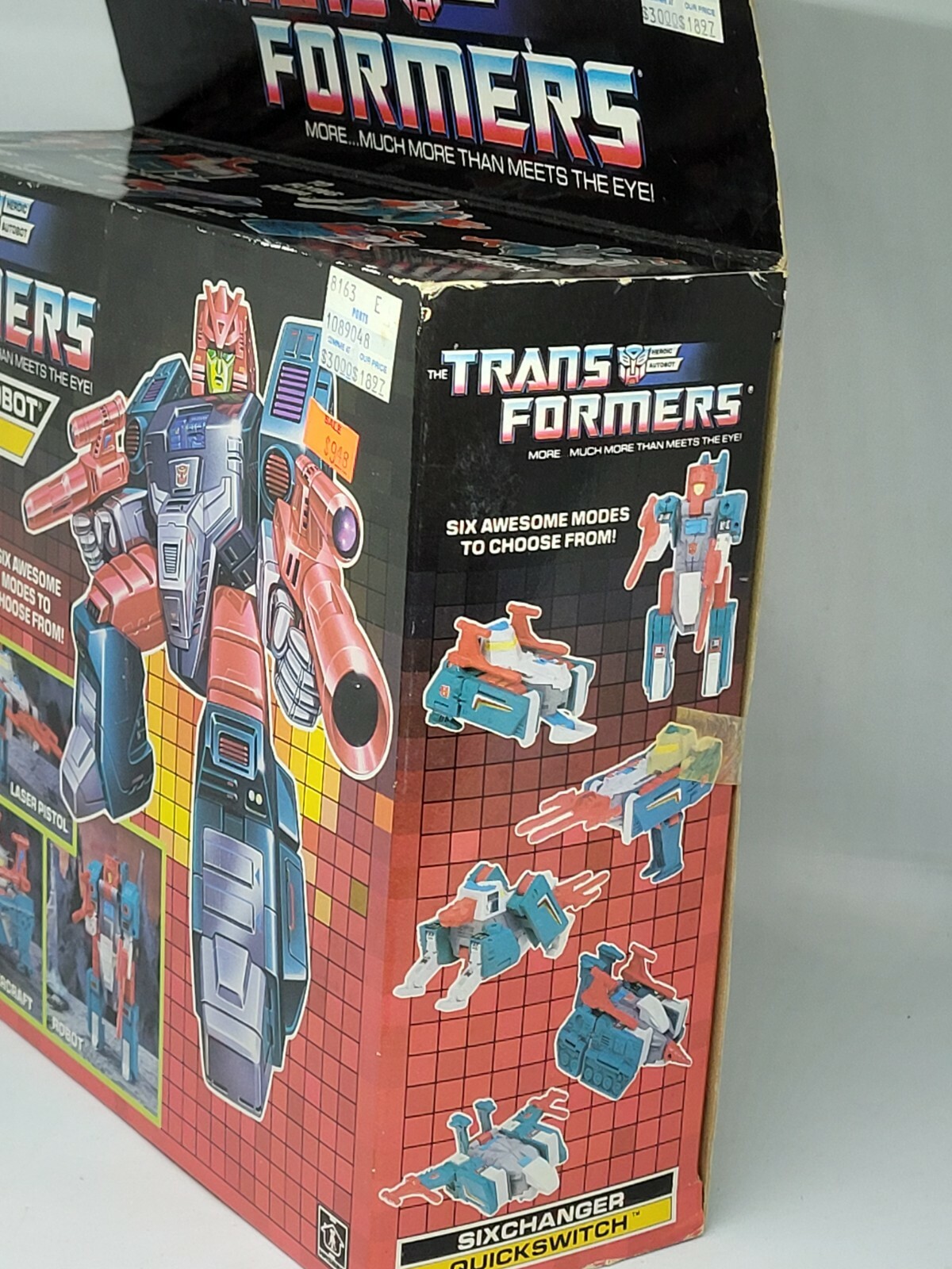 Vintage G1 Transformers Quickswitch / Sixchanger Autobot Hasbro 1987 