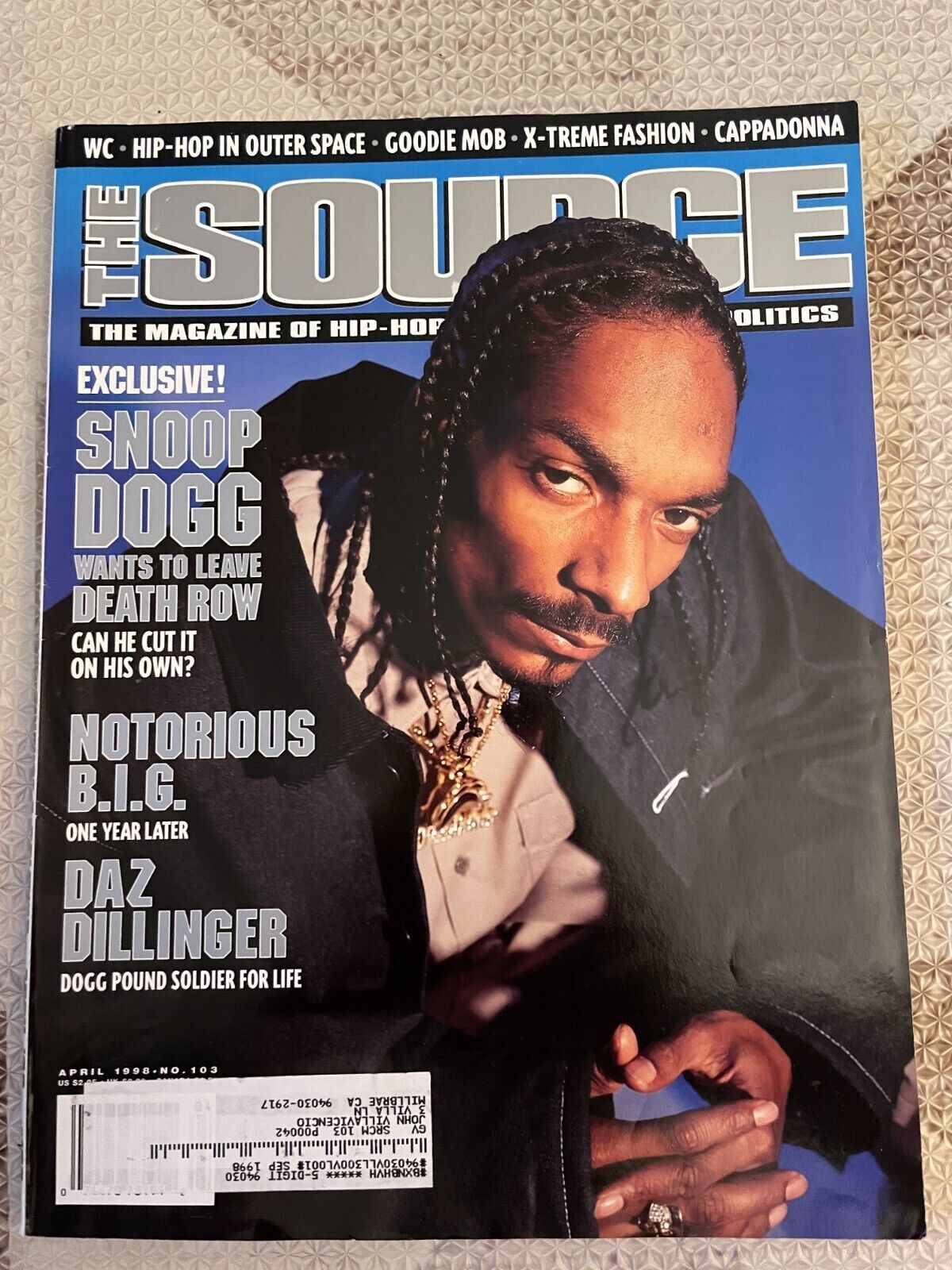 The Source Magazine #103 April 1998 Snoop Dogg, Notorious The Source Magazine #103 April 1998 Snoop Dogg, Notorious
