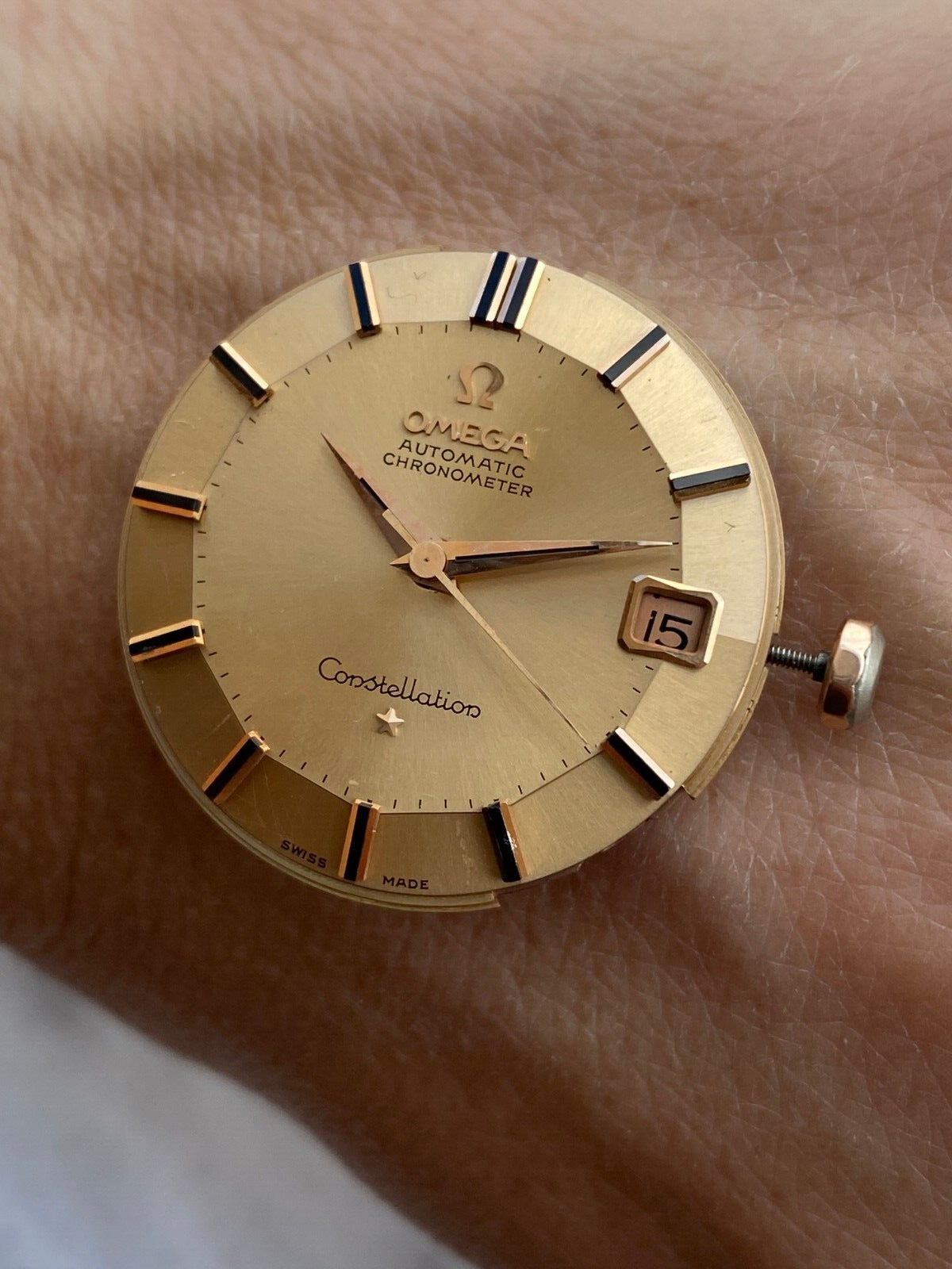 最も完璧な Omega Constellation Pie Pan Gold 18k Dial &Movement コンステレーション