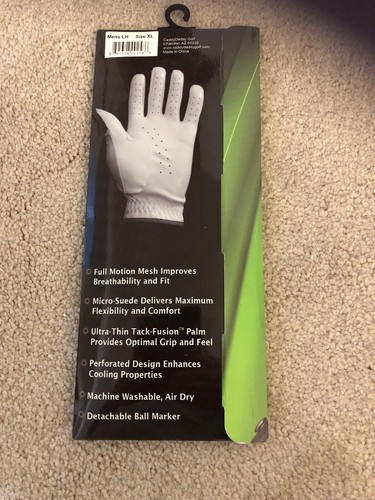 Caddy Daddy Mens Left Handed Size Large Talon Golf Glove New