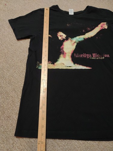 Marilyn Manson Holy Wood industrial rock metal medium black shirt