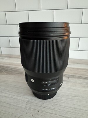 SIGMA Telephoto Lens Art 85mm F1.4 DG Nikon JAPAN - ONLY USED A FEW TIMES