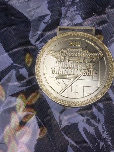 Large 2018 North Coast Championship Medal Medallion - Asian Design-Heavy Metal