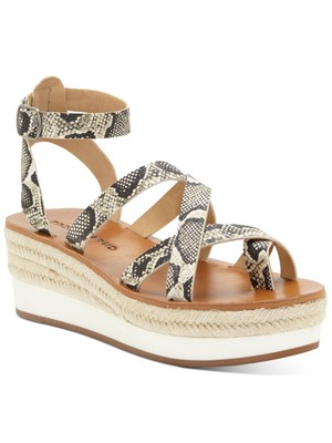 

LUCKY BRAND Женские коричневые туфли на танкетке со змеиной кожей 1 Gladiator-Jakina на танкетке, Коричневый, LK-JAKINA