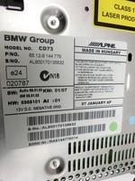 BMW E91 3er 320d 05-08 Autoradio Radio Professional CD-Radio BMW E91 3er 320d 05-08 02.02.2007 9143228 65129143228... Vorschau 6