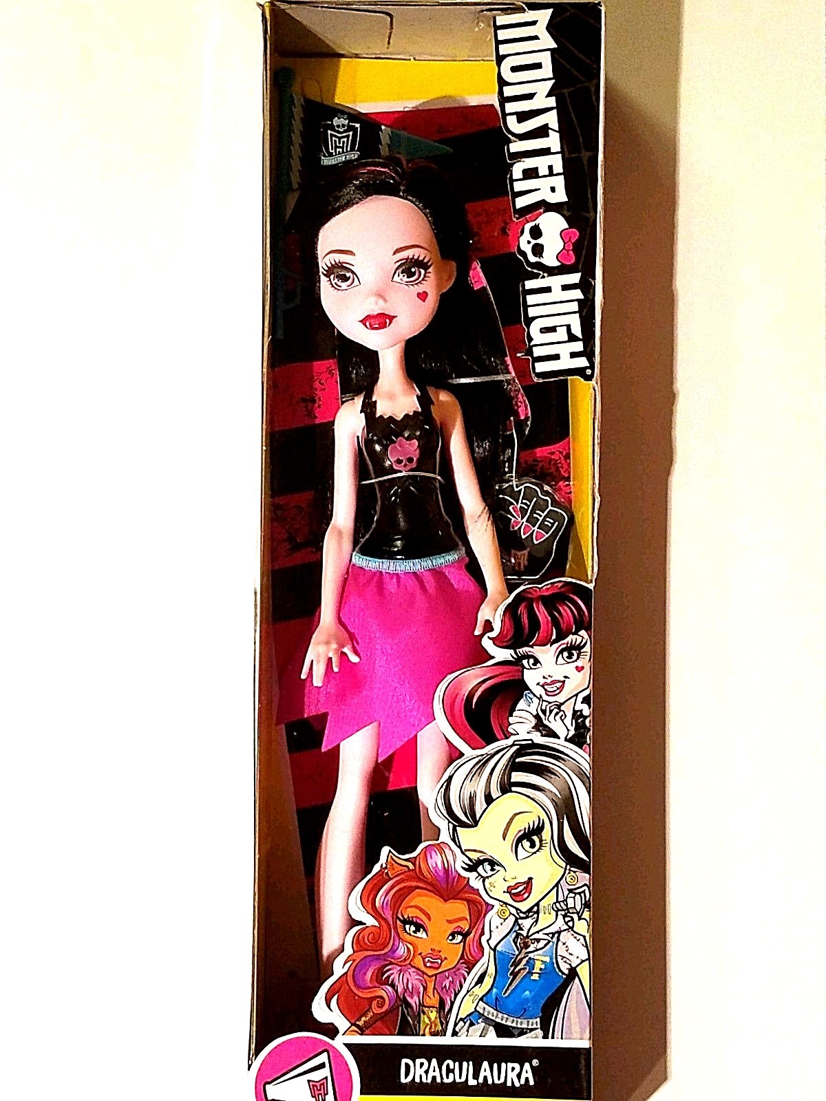 Draculaura Doll Monster High Skullette Mattel 10