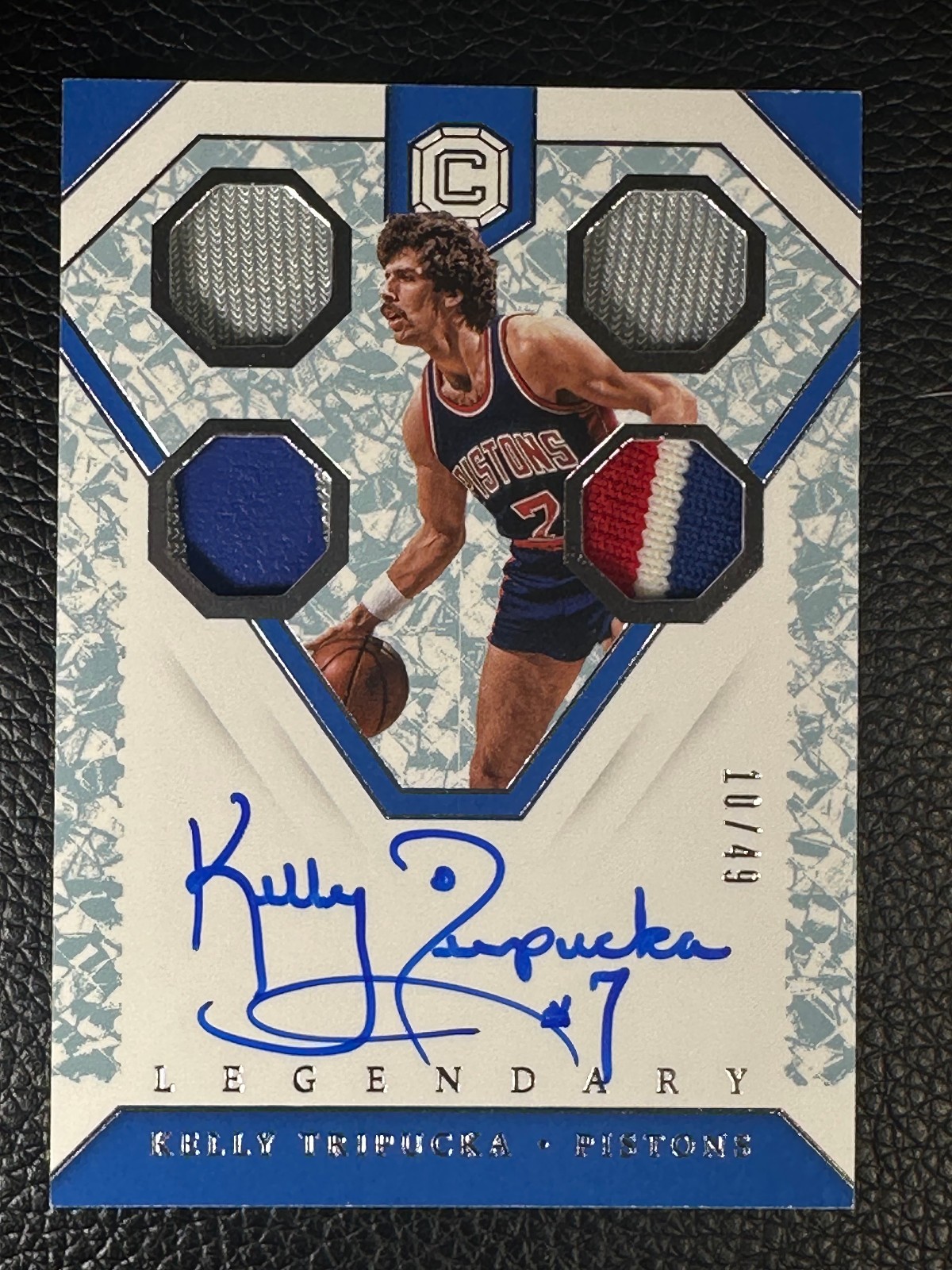 2018 Panini Cornerstones Legendary Crystal Kelly Tripucka 10/49 Auto Patch