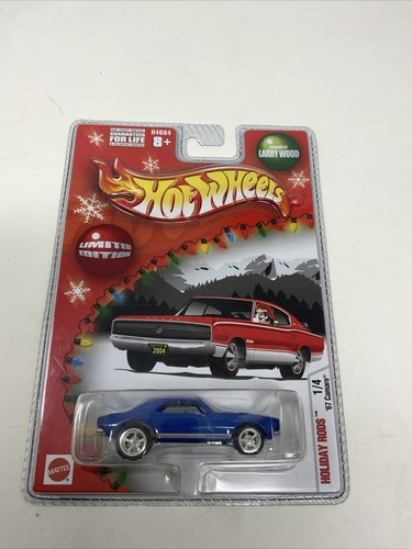 2004 Hot Wheels Holiday Rods 1967 Camaro Blue 5 Spoke Real 2004 Hot Wheels Holiday Rods 1967 Camaro Blue 5 Spoke Real