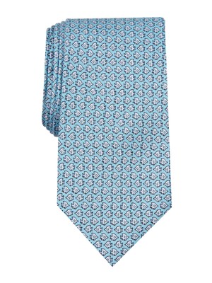

CLUBROOM Мужской голубой галстук с классическим мотивом, Light blue