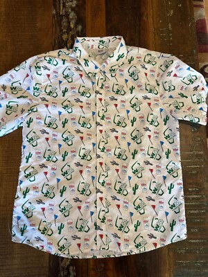 Waste Management Phoenix Open Coors Light Hawaiian Shirt Size Large