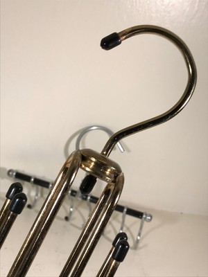 Lot of (2) 1950s Closet Organizers HANGERS tie suit socks pants hats shirts