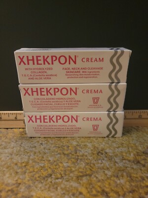 (Pack. Of 3) XHEKPON Cream Face, Neck And Cleavage EXP2025 (Sealed Tubes)