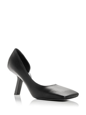 

BALENCIAGA Женские черные туфли-лодочки на скошенном каблуке Dorsay Silhouette Void Stiletto 38,5, Черный, 664505WA910