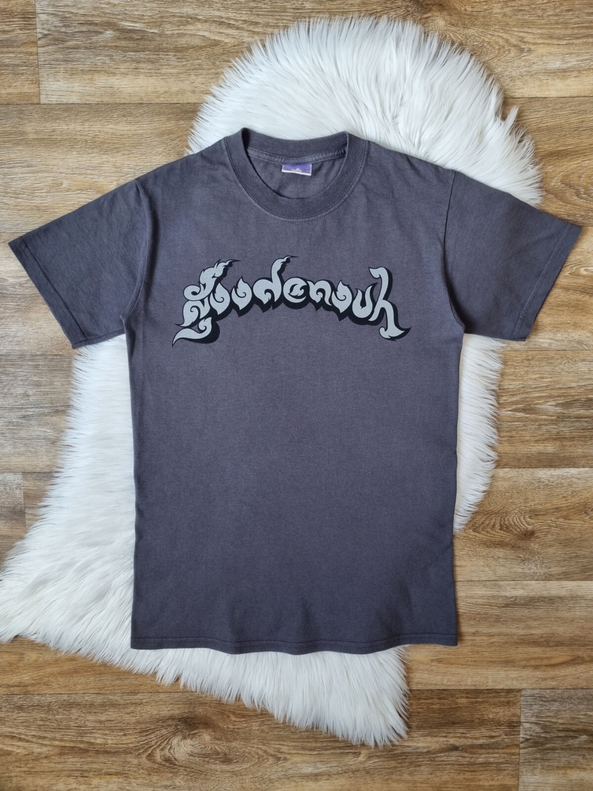 グッドイナフgoodenoughバックGE筆記体 ロゴ 刺繍GDEHプリント