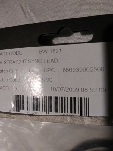 Bowens 4M Straight Sync Lead BW-1821 - New